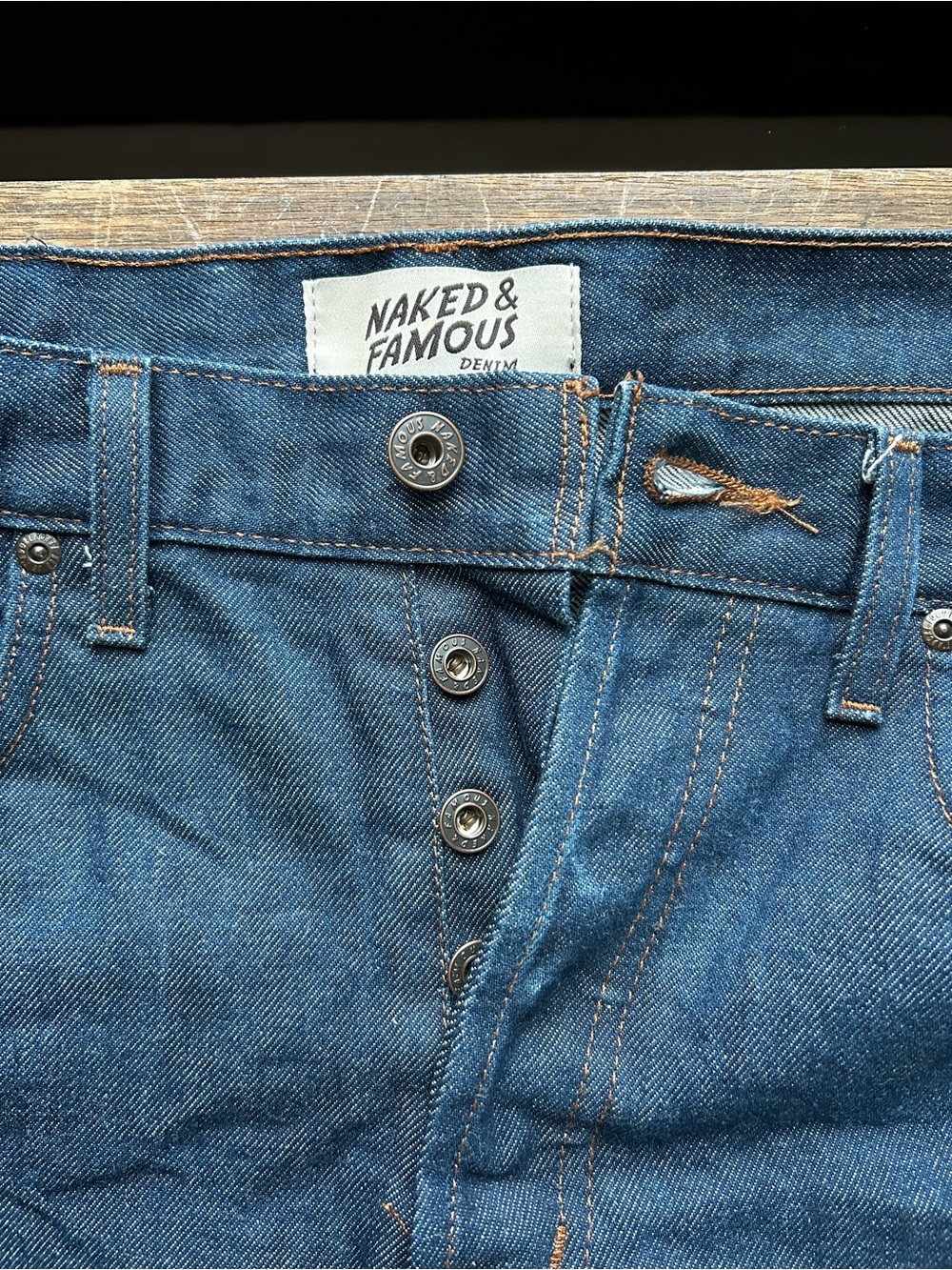 Naked & Famous Denim Men's Indigo Straight Jeans